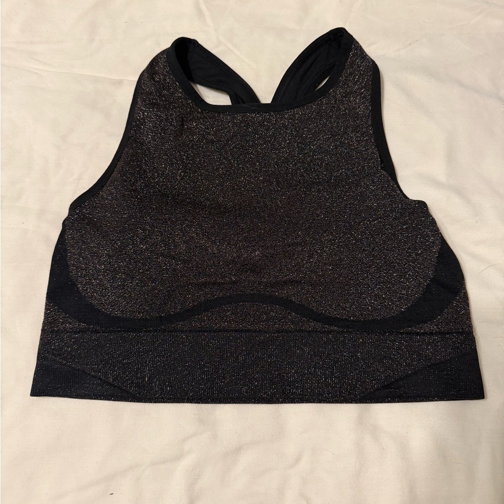 Shimmer High-Neck Sports Bra